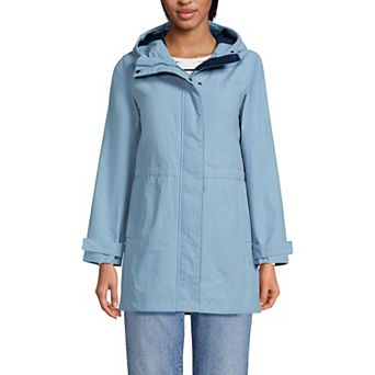 Women's Lands' End Classic Squall Hooded Raincoat