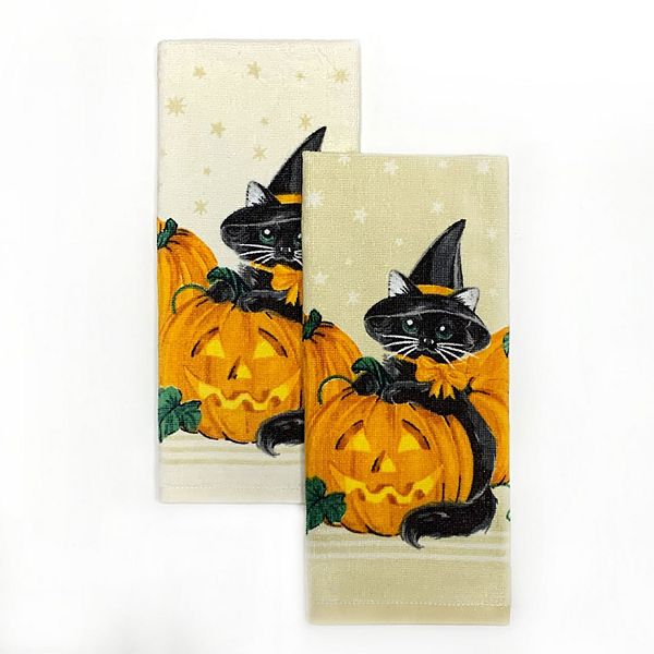 Two Pack Decorative Kitchen Towels - Kohl's Halloween, Witch