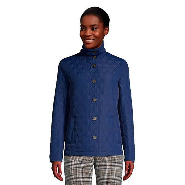 Women's Lands' End Packable Insulated Quilted Barn Jacket