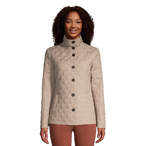 Women's Lands' End Packable Insulated Quilted Barn Jacket