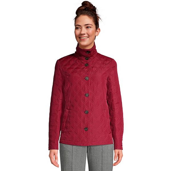 Women's Lands' End Packable Insulated Quilted Barn Jacket