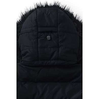 Women's Lands' End Faux-Fur Hood Long Down Winter Coat