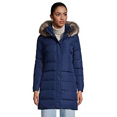 Eddie Bauer Womens Midweight Chevron Quilt Down Jacket (Blue,XL) 