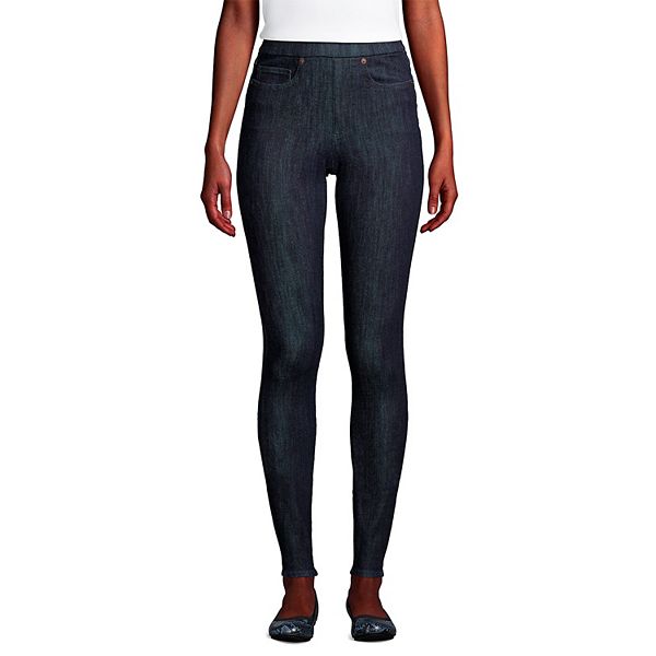 Women's Lands' End High Rise PullOn Skinny Jeggings