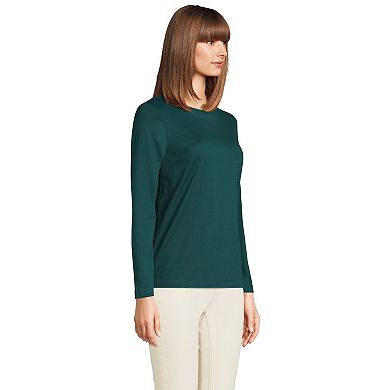 Women's Lands' End Relaxed-Fit Supima Cotton Crewneck Tee