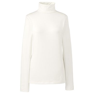 Women's Lands' End Lightweight Fitted Turtleneck