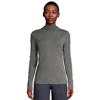 Women's Lands' End Lightweight Fitted Turtleneck