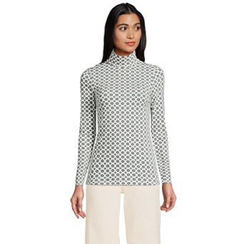Women's Lands' End Lightweight Fitted Turtleneck