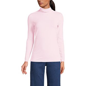 Women's Lands' End Lightweight Fitted Turtleneck