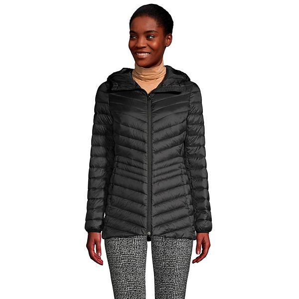 EQUICK Womens Hooded Puffer Packable Down Jacket Ultra Light Weight Short Coat with Travel Bag