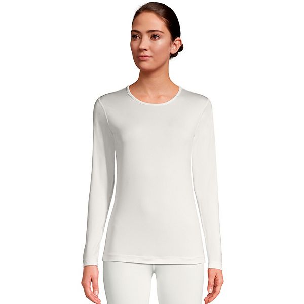 Women's Lands' End Thermaskin Crewneck Baselayer Top