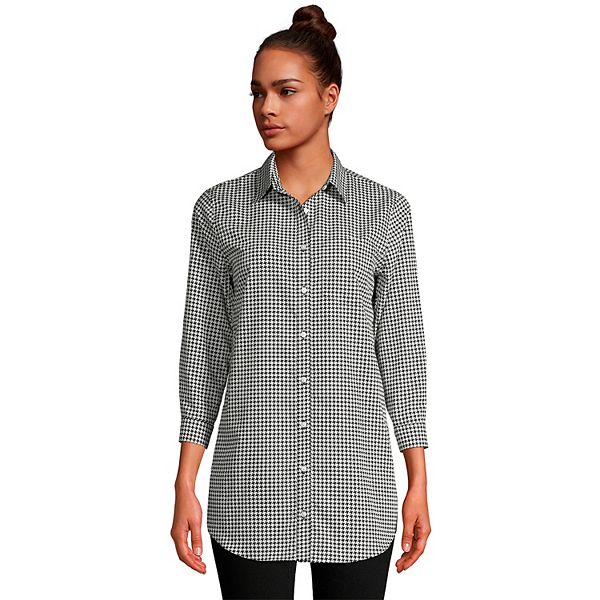 Women's Lands' End No Iron Tunic Shirt