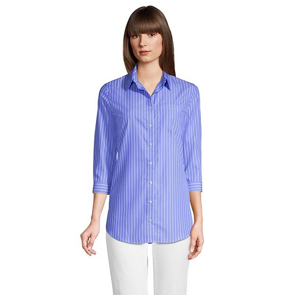 Women's Lands' End No Iron Tunic Shirt