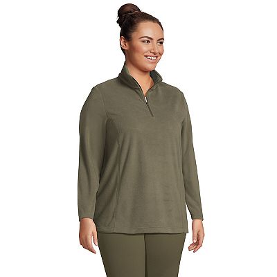 Plus Size Lands End 1 4 Zip Fleece Pullover