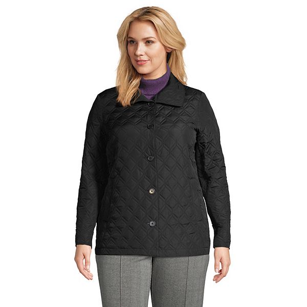 Plus Size Lands' End Packable Insulated Quilted Barn Jacket