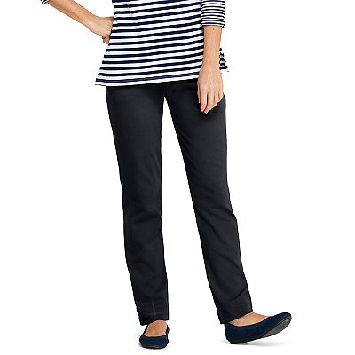 Petite Lands End Sport Knit High Waist Pants