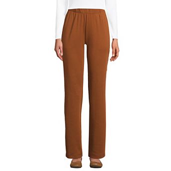 Petite Lands' End Sport Knit High Waist Pants