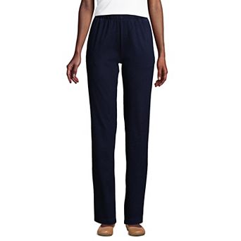 Petite Lands' End Sport Knit High Waist Pants