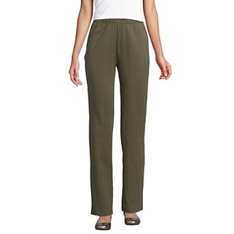 Petite Lands' End Sport Knit High Waist Pants