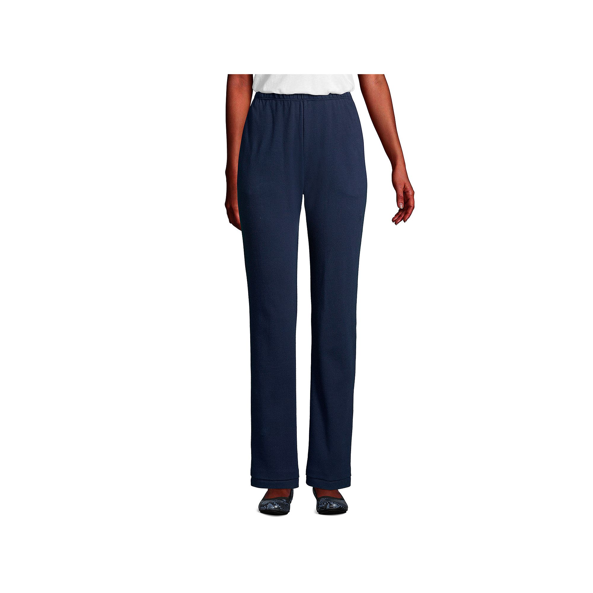 Petite Lands End Sport Knit High Waist Pants, Womens, Size: XS Petite, Ra