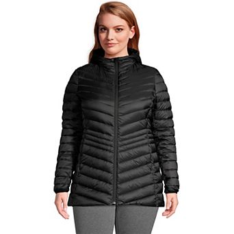 Plus Size Lands' End Hood Wanderweight Ultralight Down Packable Jacket
