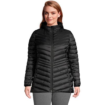 Plus Size Lands End Hood Wanderweight Ultralight Down Packable Jacket