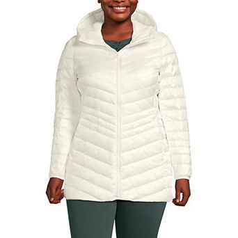 Plus Size Lands' End Hood Wanderweight Ultralight Down Packable Jacket