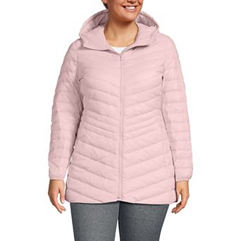 Plus Size Lands' End Hood Wanderweight Ultralight Down Packable Jacket