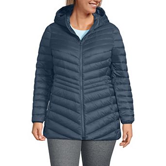Plus Size Lands' End Hood Wanderweight Ultralight Down Packable Jacket
