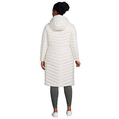 Plus Size Lands' End Ultralight Packable Long Down Coat