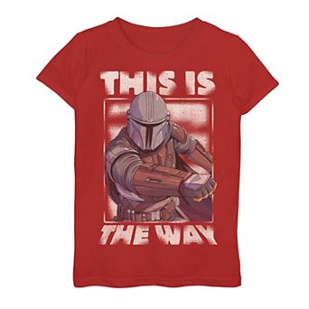 Girls 7-16 Star Wars The Mandalorian This Is The Way Portrait Graphic Tee