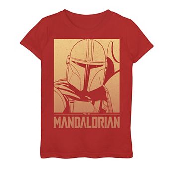 Girls 7-16 Star Wars The Mandalorian Sunset Gradient Poster Graphic Tee