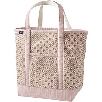 Lands' End Open Top Large Canvas Tote Bag