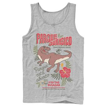 Men's Jurassic Park Spanish Opening Day Poster Tank Top