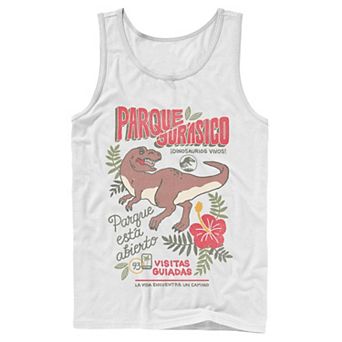 Men's Jurassic Park Spanish Opening Day Poster Tank Top