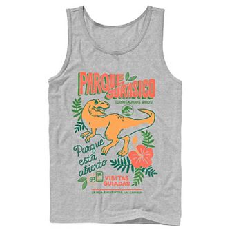 Men's Jurassic Park Spanish Opening Day Poster Tank Top