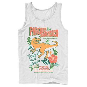 Men's Jurassic Park Spanish Opening Day Poster Tank Top