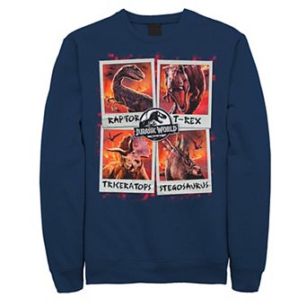 Men's Jurassic World Two Dino Vacation Polaroids Sweatshirt