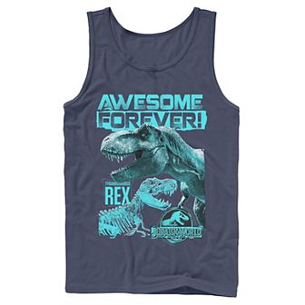 Men's Jurassic World Two T-Rex Awesome Forever Tank Top