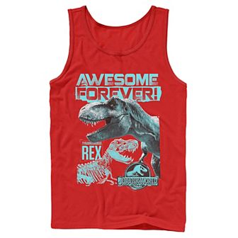 Men's Jurassic World Two T-Rex Awesome Forever Tank Top