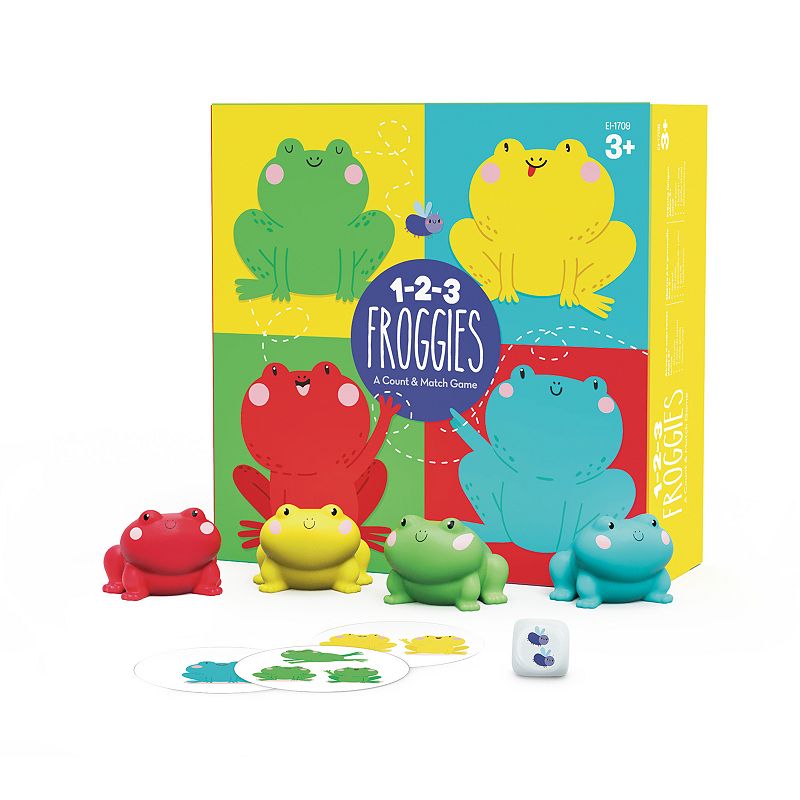 Educational Insights 1-2-3 Froggies Game, Multicolor
