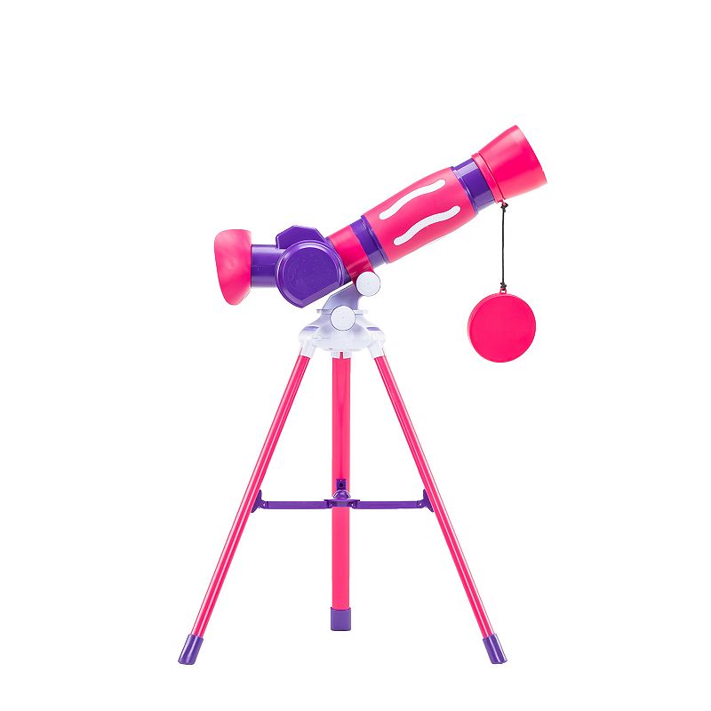 Educational Insights GeoSafari Jr. Pink My First Telescope  STEM Toy  Science Set for Preschoolers  Gift for Girls Boys  Ages 4+