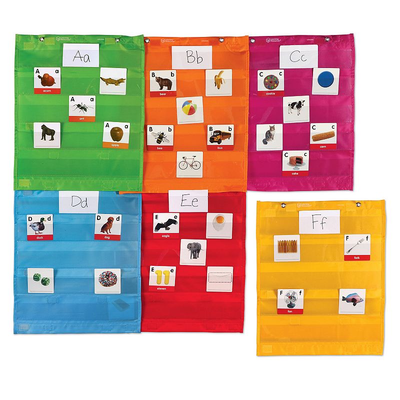 Learning Resources Magnetic Pocket Chart Squares, Multicolor