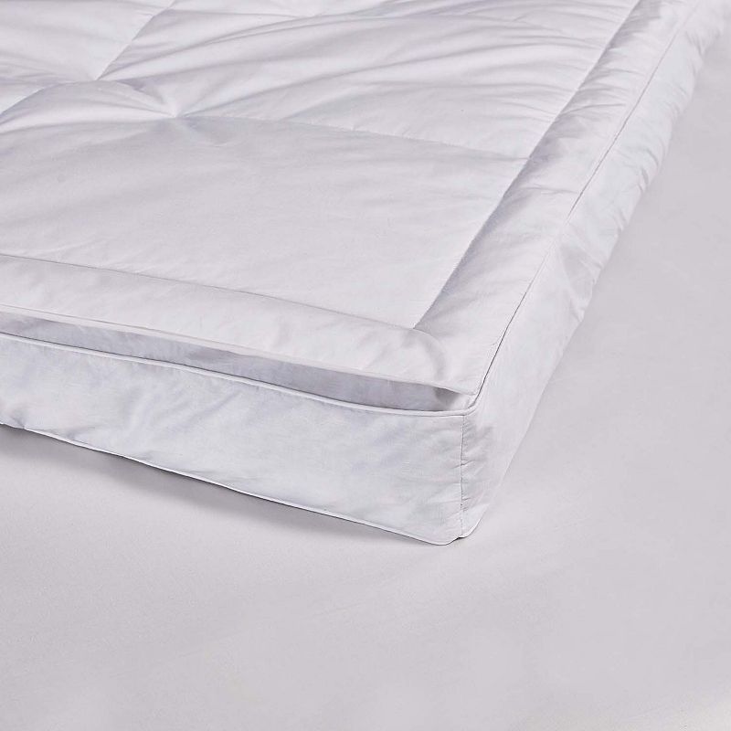 Kathy Ireland 3 Featherbed with White Down PillowTop, Twin