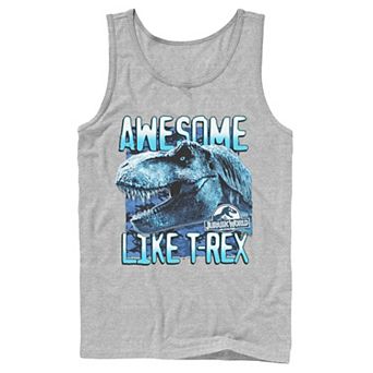 Men's Jurassic World Two Awesme Lke T-Rex Tank Top