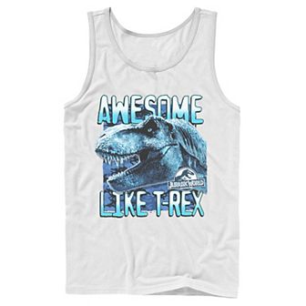 Men's Jurassic World Two Awesme Lke T-Rex Tank Top