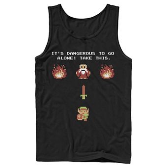 Men's Nintendo Zelda Classic NES Intro TAKE THIS! Tank Top