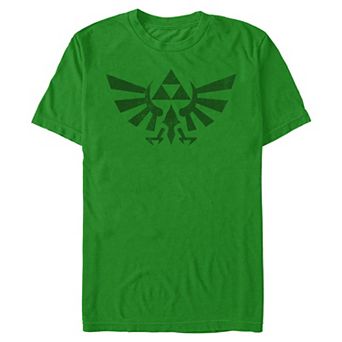 Men's Nintendo Legend of Zelda Triforce Green Fade Tee