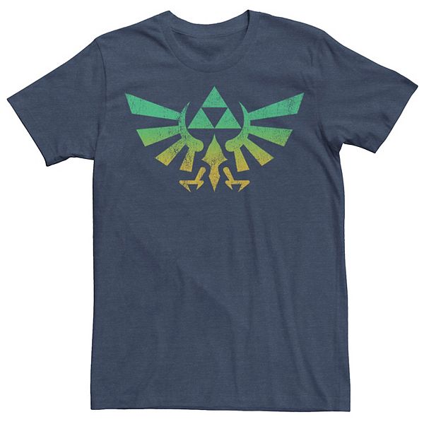 Men's Nintendo Legend of Zelda Triforce Green Fade Tee