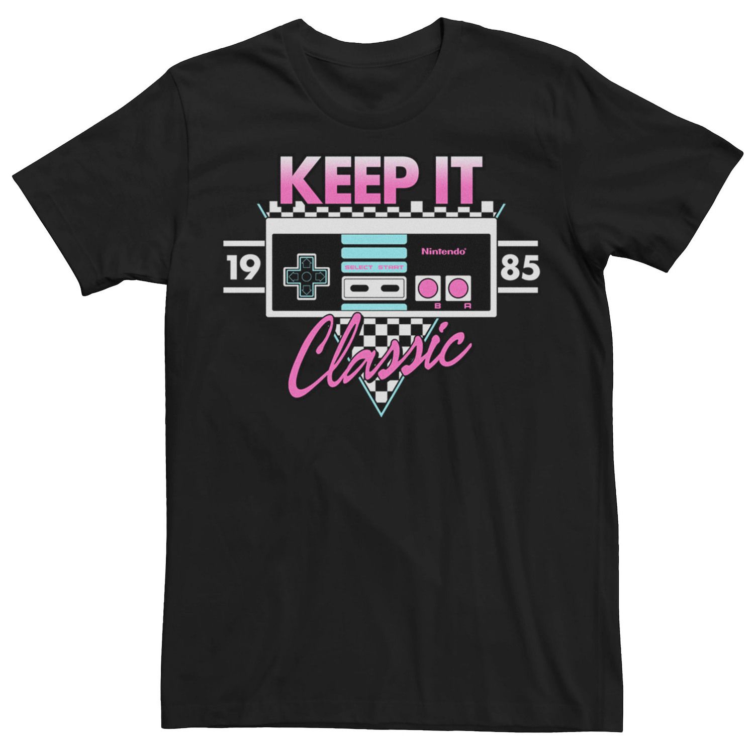 Image for Licensed Character Men's Nintendo 1985 Classic NES Controller Tee at Kohl's.